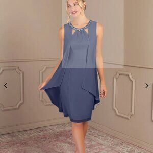 Azazie Fabiola color Stormy   New with tags